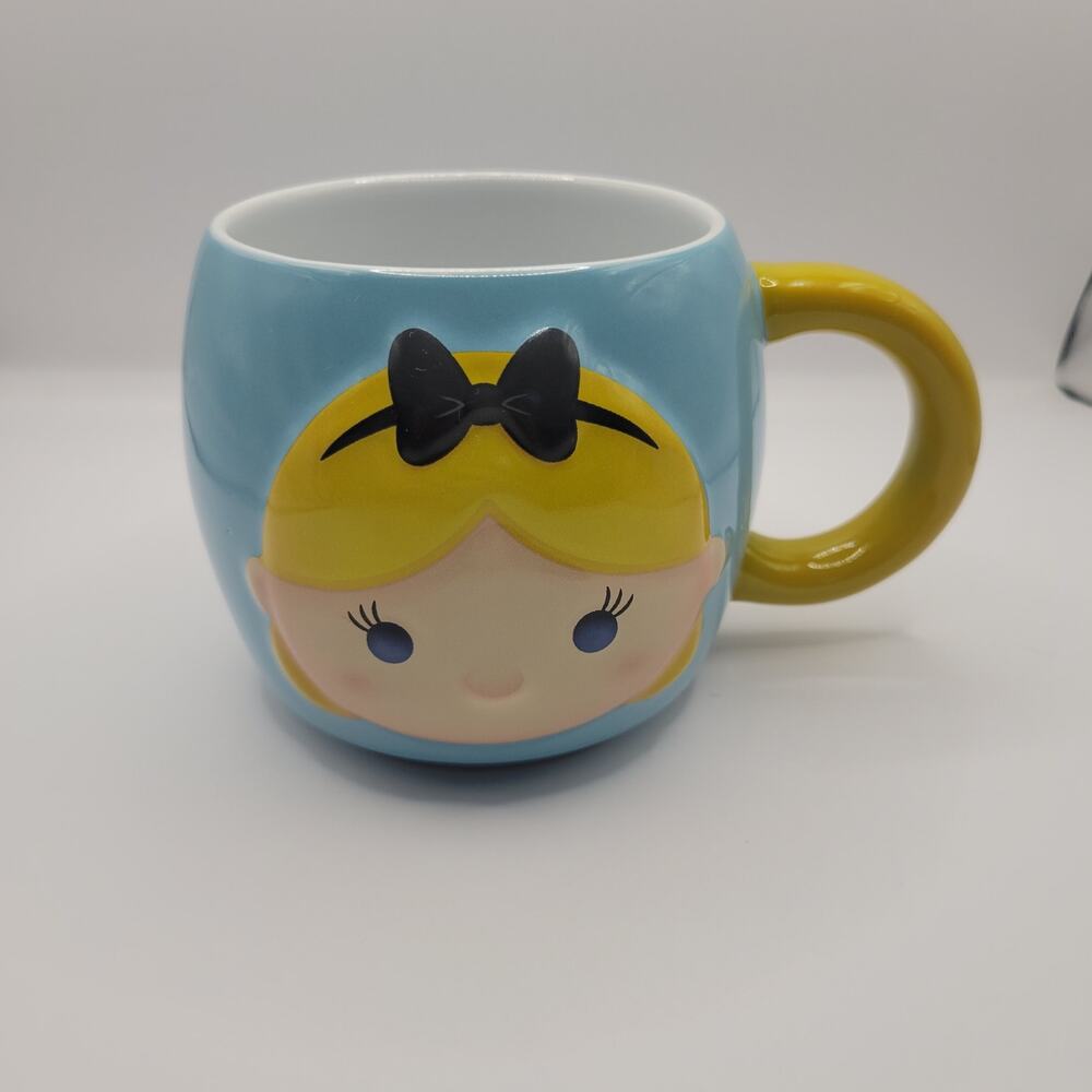 Disney Store Alice In Wonderland Tsum Tsum 3D Coffee Mug Cup 16oz Large NEW